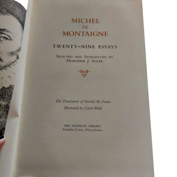 Selected Essays by Michel De Montaigne The Franklin Library Vintage 1982 - Picture 6 of 9